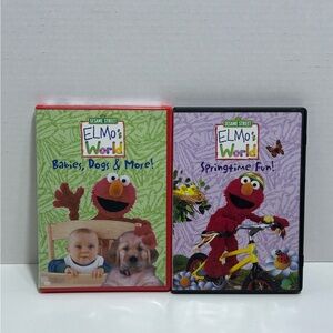 Sesame Street Elmo World DVD Pair: Babies, Dogs, and Springtime Fun!